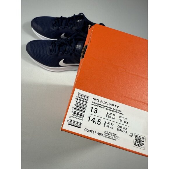 New Men’s Size 13 - Nike Run Swift 2 Midnight Navy CU3517 400 - Picture 9 of 9